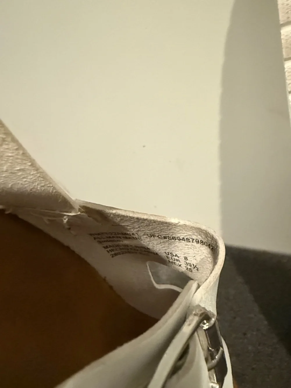 Time and Tru White Double-Buckle Slingback Sandals - Picture 9 of 9